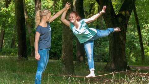 Buzzard Havana Slackline Set 15m - Complete Set Met Ratel En Boombeschermers, Ideaal Voor Beginners En Kinderen
